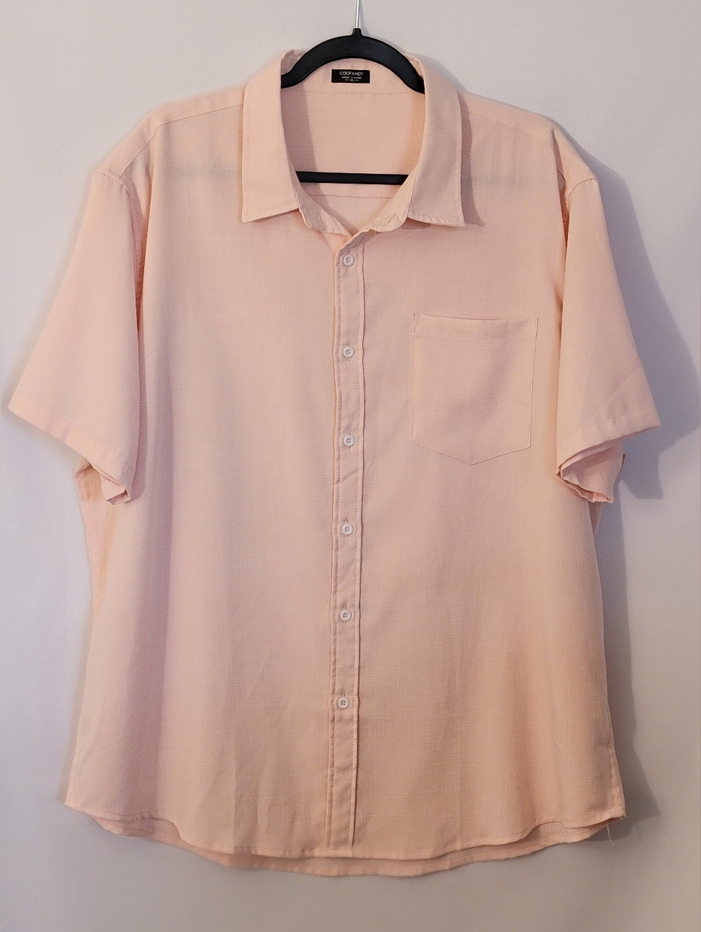 Coofandy Mens Linen Blend Button-Down Shirt Size XL
